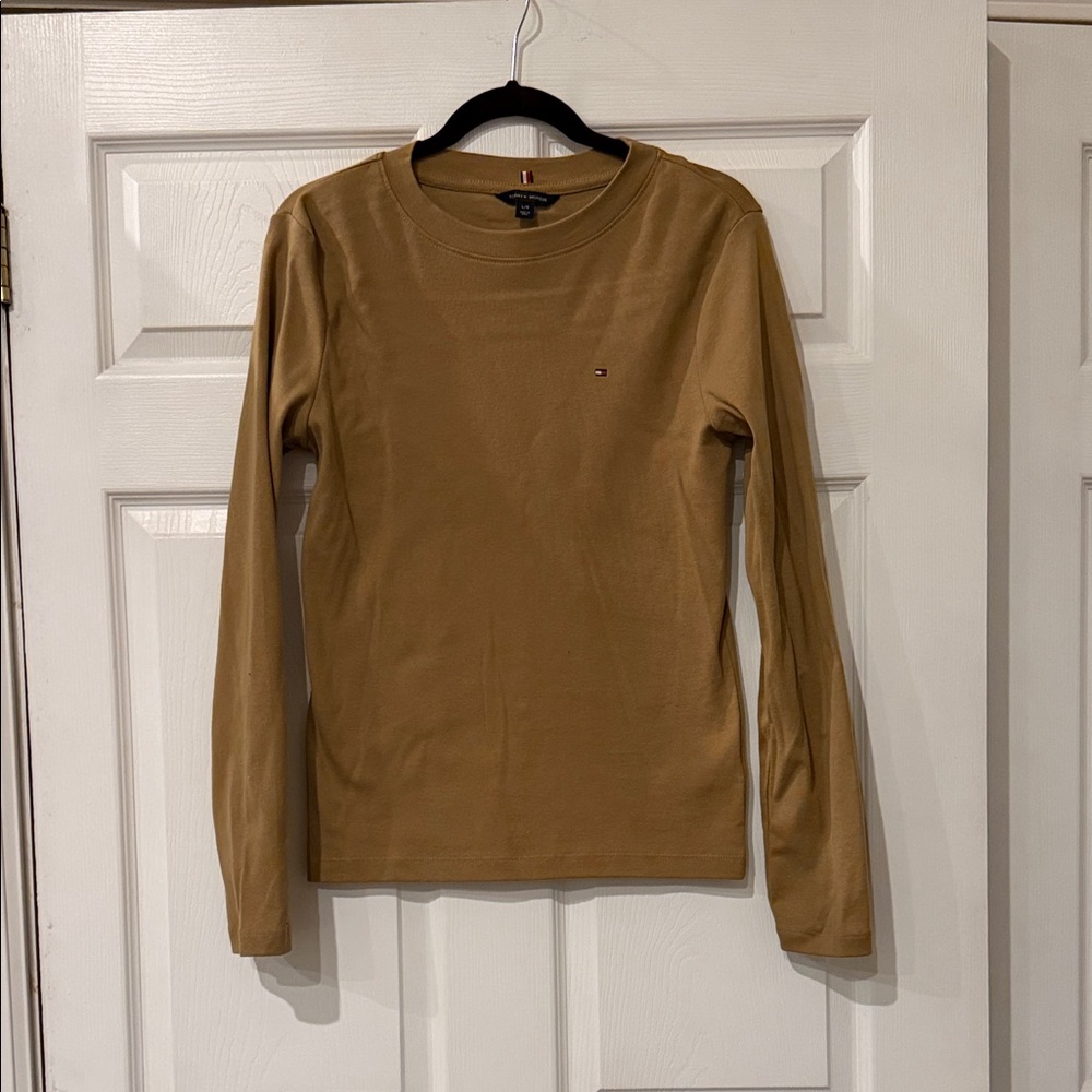 Tommy Hilfiger Tan Long Sleeve Top